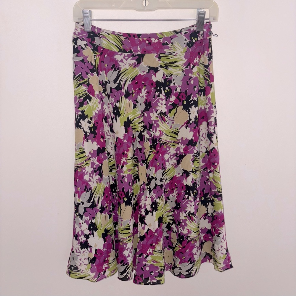 Jones New York silk skirt lined 6P